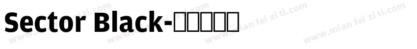 Sector Black字体转换